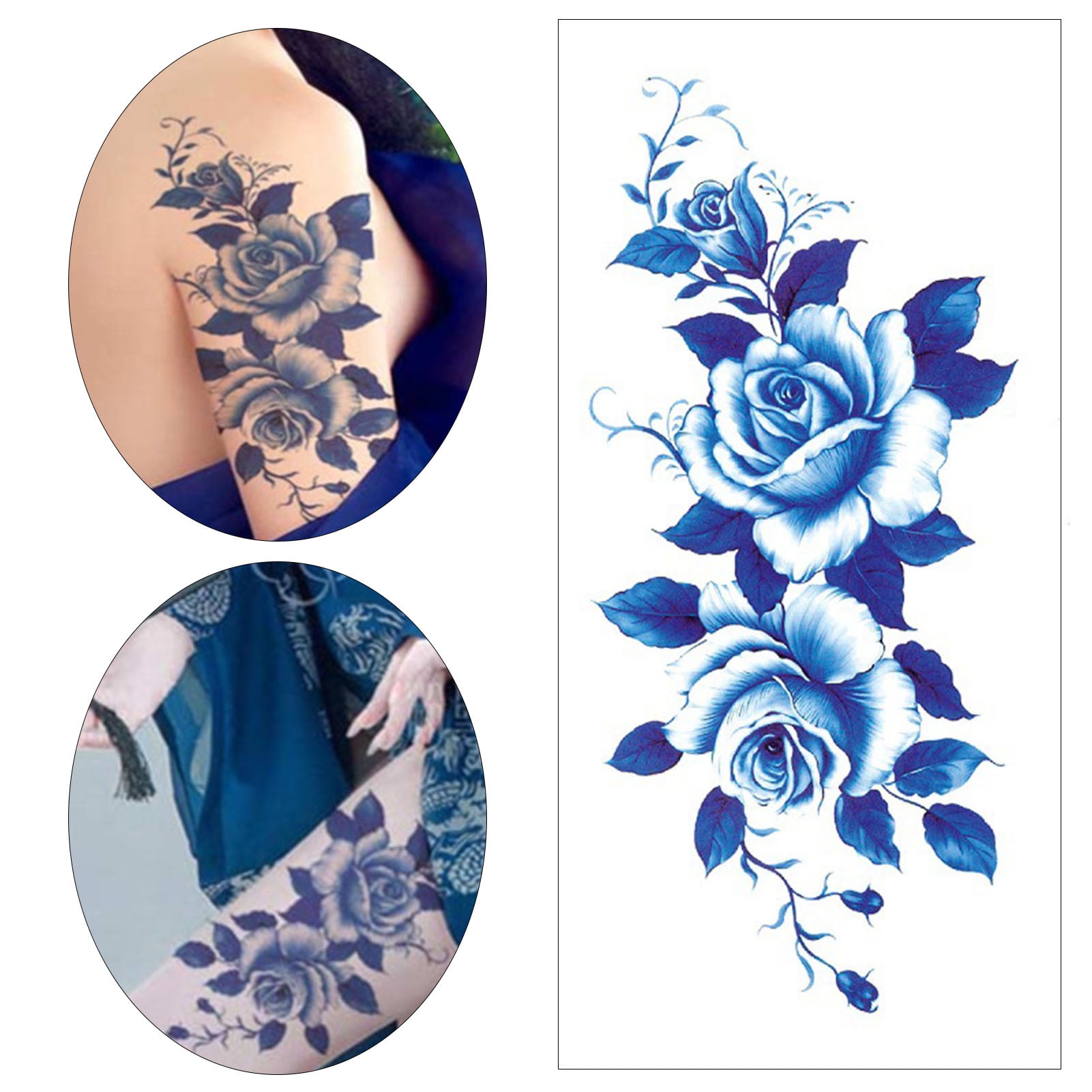 Blue rose tattoo idea by QiQiArtStation on DeviantArt